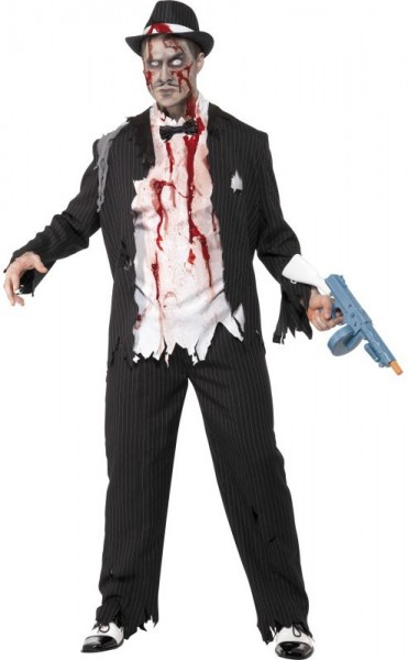 Zombie mafia boss costume mens