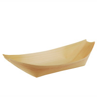 50 Holz Schalen Schiff 25 x 10cm