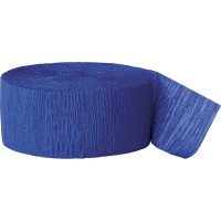 Serpentina de papel crepé Fiesta Royal azul 24,6m