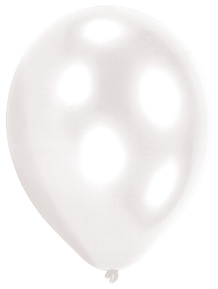 Sæt med 50 hvide balloner 27,5 cm