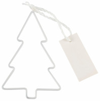 Anteprima: 4 Portacarte segnaposto albero di Natale