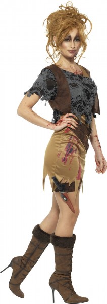 Disfraz de mujer Michelle cazadora de zombies 2