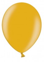10 party star metallic balloons gold 27cm