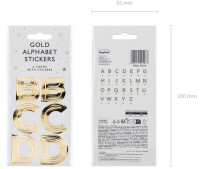 Vorschau: 52 Sticker A bis Z in Gold