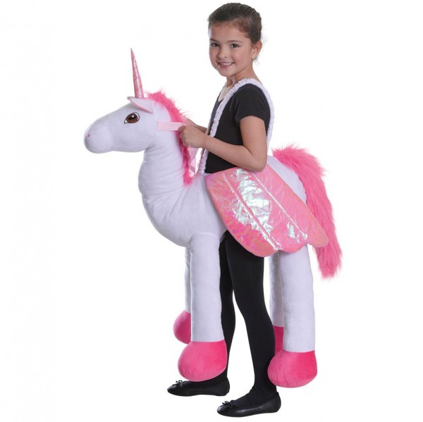 Sjovt unicorn rytter børn kostum
