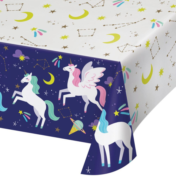 Unicorn galaxy tablecloth 1.37m x 2.59m