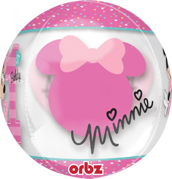 Kugelballon Minnie Mouse 1. Geburtstag 4