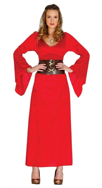 Disfraz de sacerdotisa roja para mujer