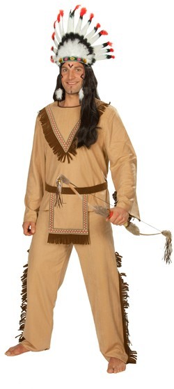 Chief Apache indisk kostume til mænd