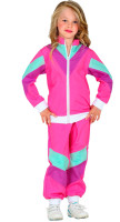 Preview: 80s jogging suit for children pink