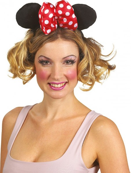 Headband with mouse ears & bow