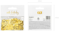 Preview: Golden 60th Birthday sprinkle decoration 15g