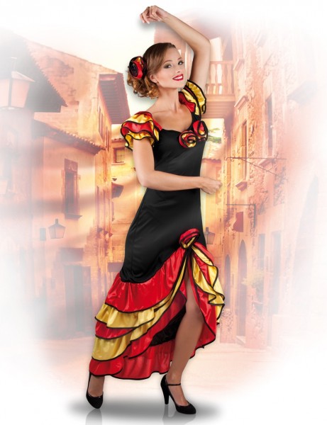 Spanisches Rumba Tänzerin Kleid