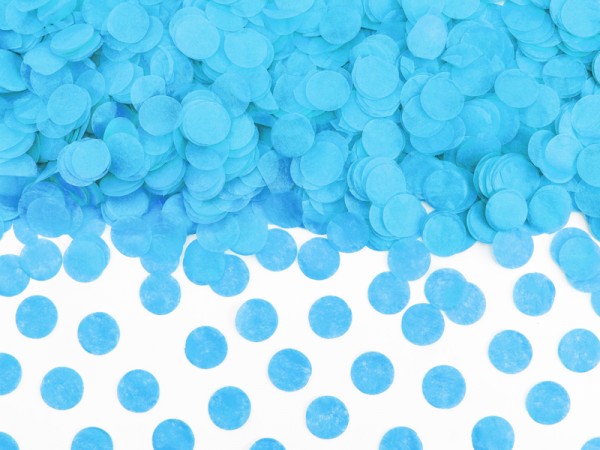 Confettis animaux de fête bleu azur 15g