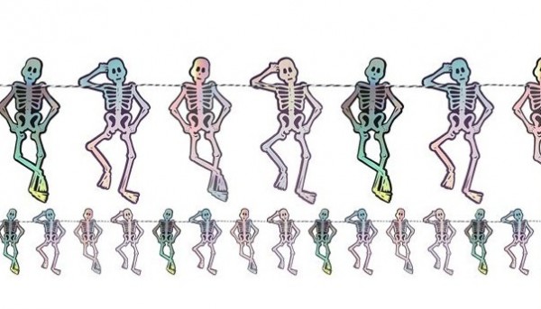 Crazy Skeleton Garland 1.5m