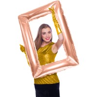 Ramka na zdjęcia w kolorze różowego złota 85 x 60 cm