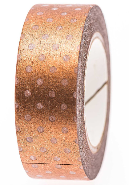 Dotted copper washi tape 10m