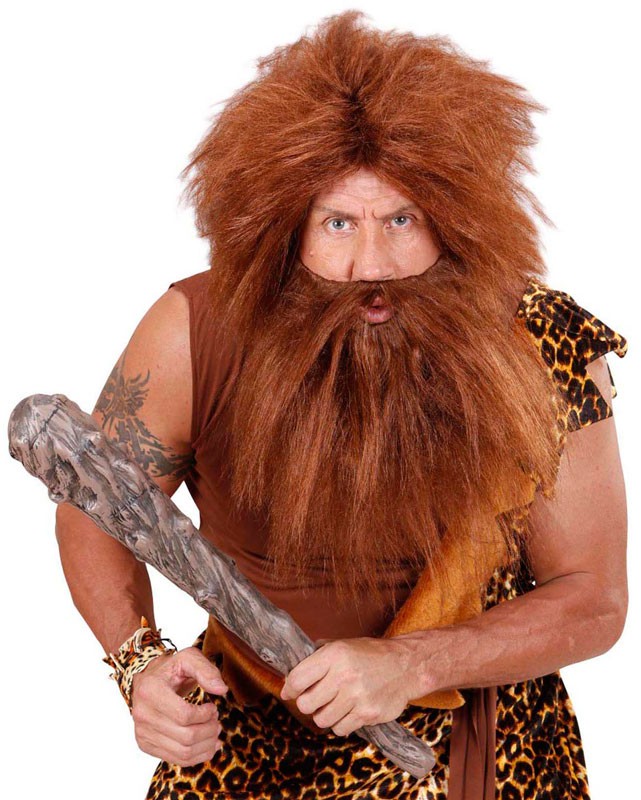 Included: Wig with beard Not included in delivery: Caveman costume Pirate c...