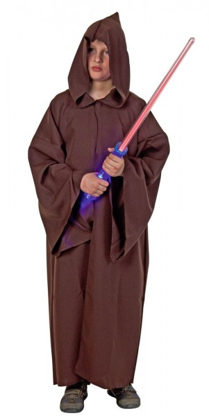 Brązowy płaszcz dziecięcy z kapturem Star Wars
