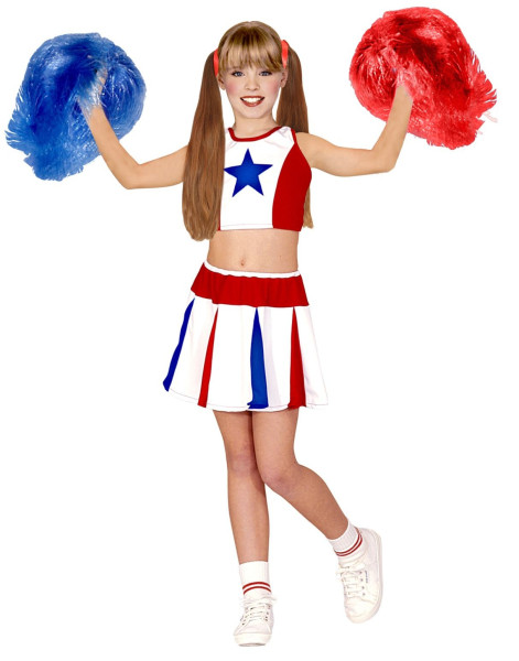 Costume da bambina cheerleader Sina