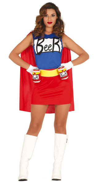 Beer Superheroine Ladies Costume