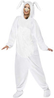 Biały kostium królika z nosem