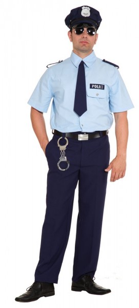 Officer John in police costume