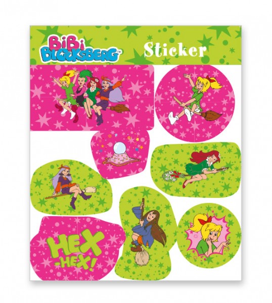Bibi Blocksberg sticker sheet
