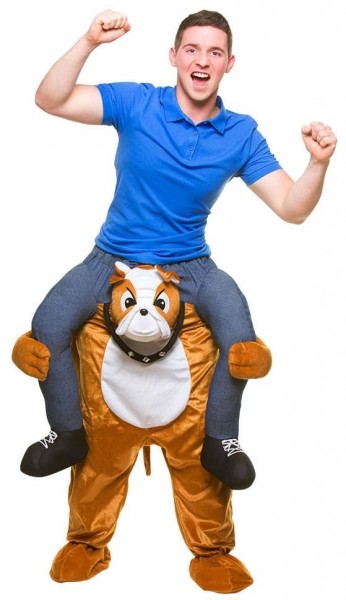 Bulldog piggyback costume