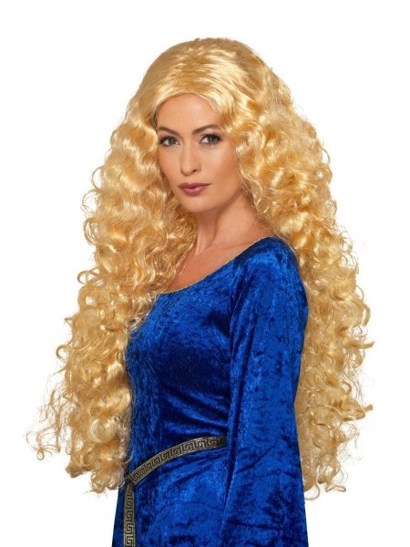 Blonde curly hair wig for women
