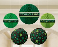 5 St.Patricks Day honeycomb bollar