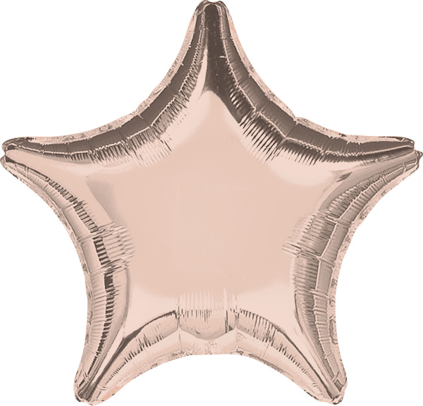 Palloncino stella rosa metallizzato 45 cm