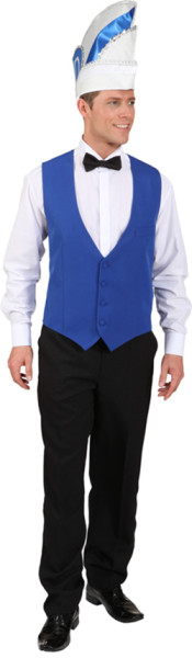 Blue waiter vest