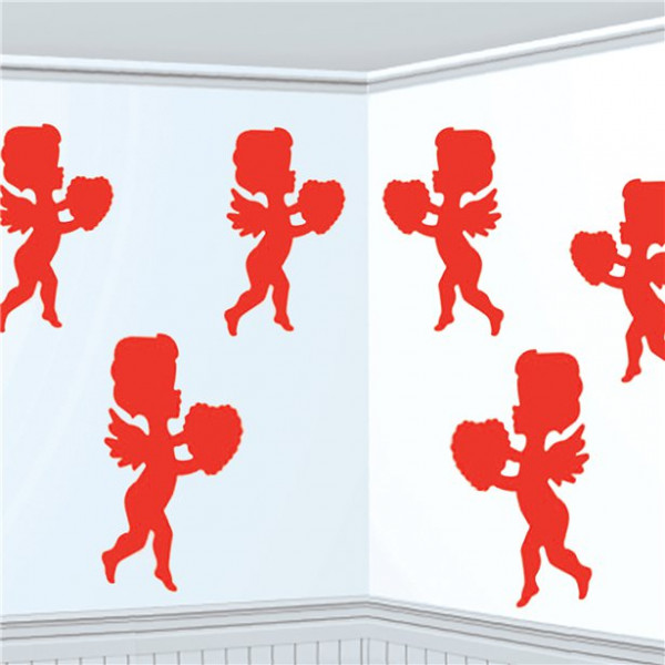 6 Cupid Valentine's Day wall decoration 30cm