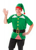 Preview: Green twinkie unisex elf costume