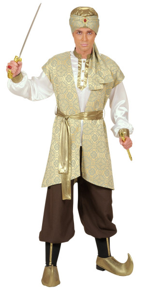 Męski kostium perskiego księcia w kolorze złotym