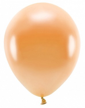 100 eco metallic ballonnen oranje 30cm