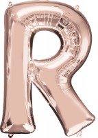 Buchstaben Folienballon R roségold 81cm