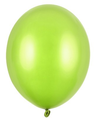 100 Partystar metallic Ballons maigrün 12cm