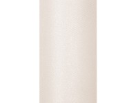 Voorvertoning: Glitter tule Estelle crème 9m x 15cm