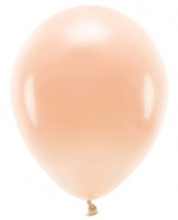 100 eco pastel balloons peach 26cm