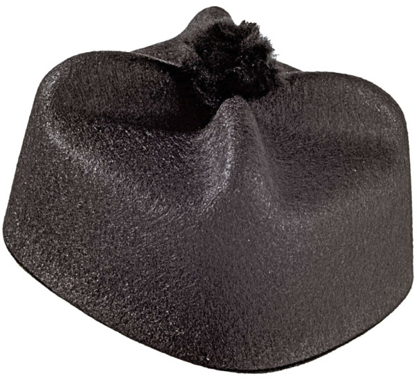Black pastor hat
