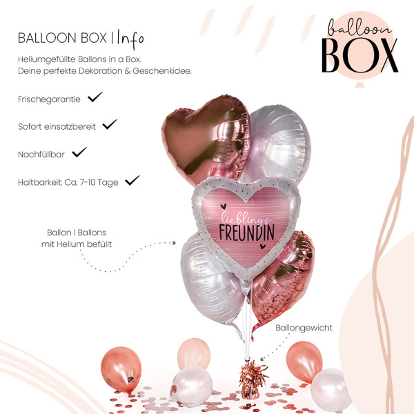 Heliumballon in der Box Lieblingsfreundin 3