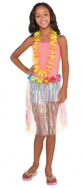 Pärlemor hawaiisk kjol för tjejer