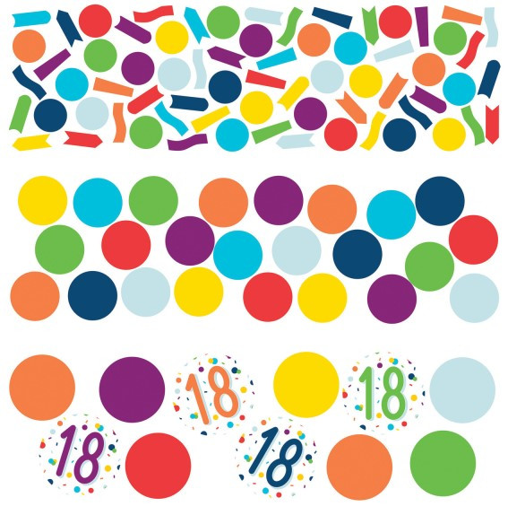 Fête de confettis confettis 18e anniversaire 34g