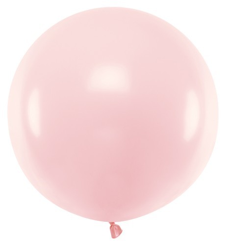 Balon lateksowy XL jasnoróżowy 60 cm