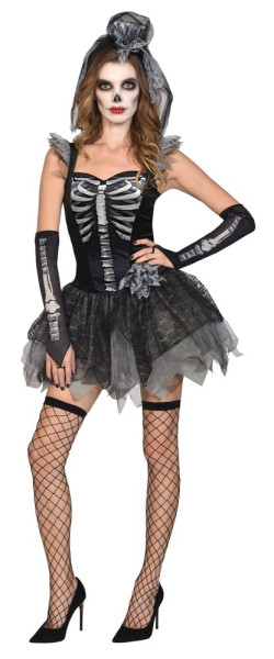 Sexy skeleton Lady Elisa women's costume