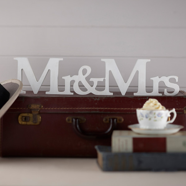Vintage Love Mr&Mrs Schriftzug Aufsteller