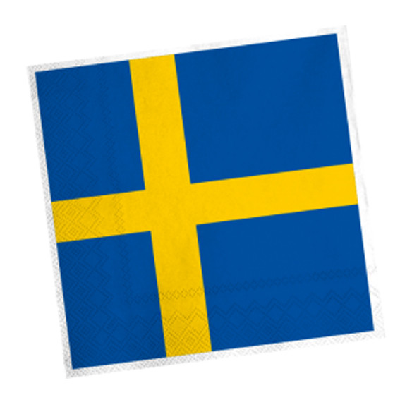 20 serwetek Szwecja Lund 33cm