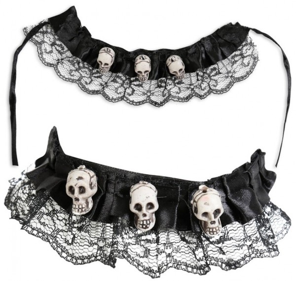 2-piece skull jewelry set 4